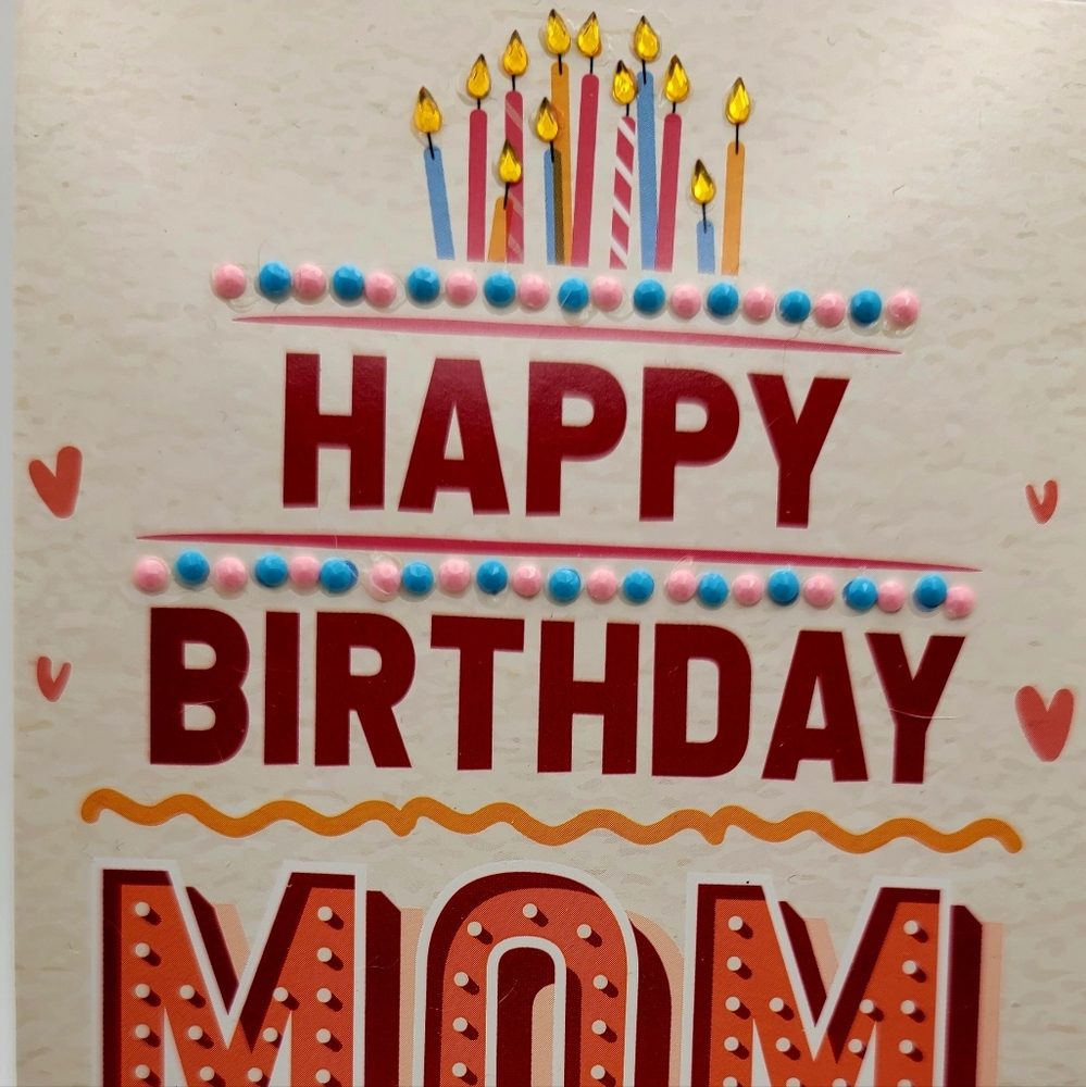 Happy Birthday Mom Card Small - Picture 3 of 3
